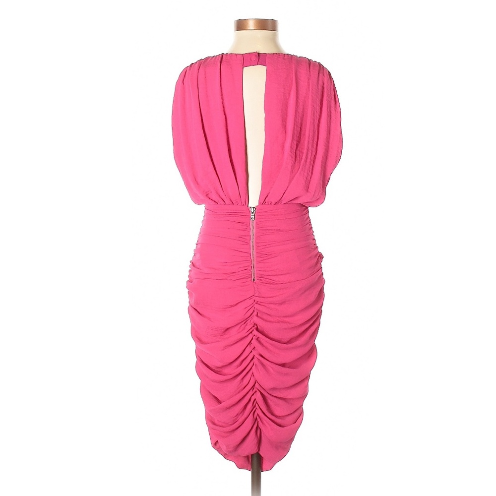 Alice + Olivia Pink Ruched Detail Dress - Picture 2 of 7